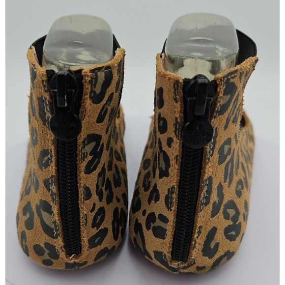 Monkey Feet Ankle Strap Ballet Flats 9M Cheetah Print Leather Balletcore EUC - Picture 4 of 16